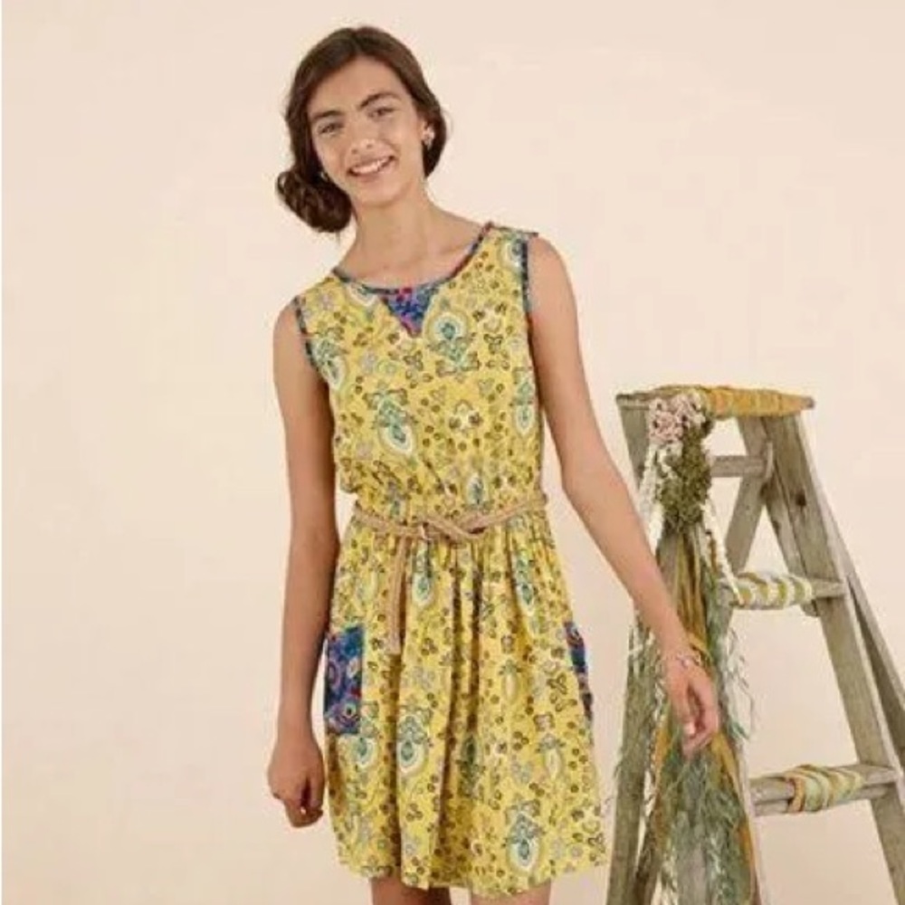 EUC Matilda Jane Brand Daisy Chain Girls Sleeveless Tank Dress Size 8 MJC